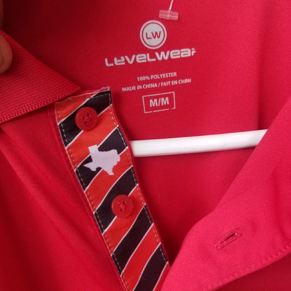 Texas Tech Level wear Sport Team Polo Golf Shirt Men soft Material Size M - Picture 5 of 7